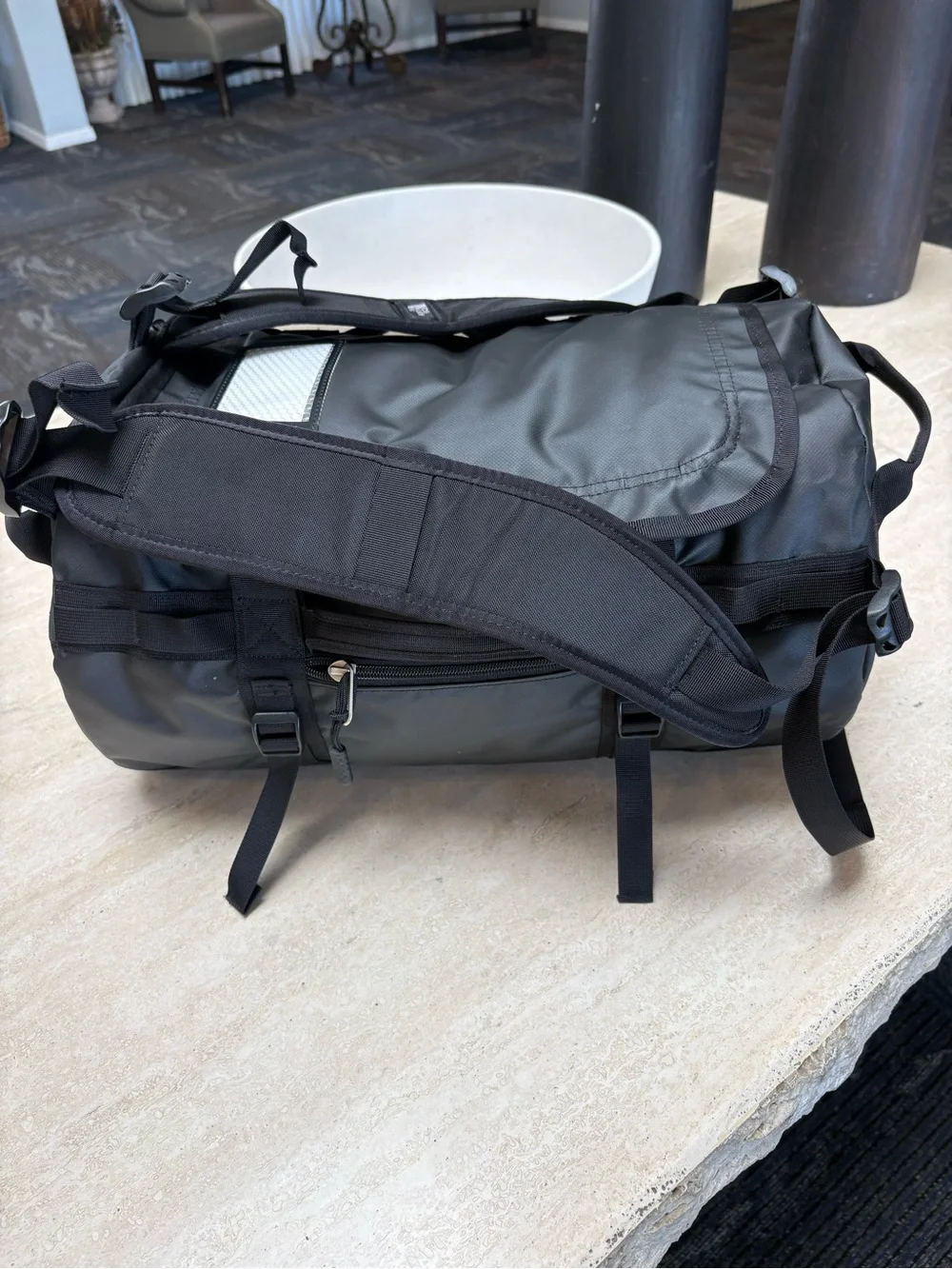 The North Face  Base Camp Duffle Weekender Backpack Bag Black almost New
